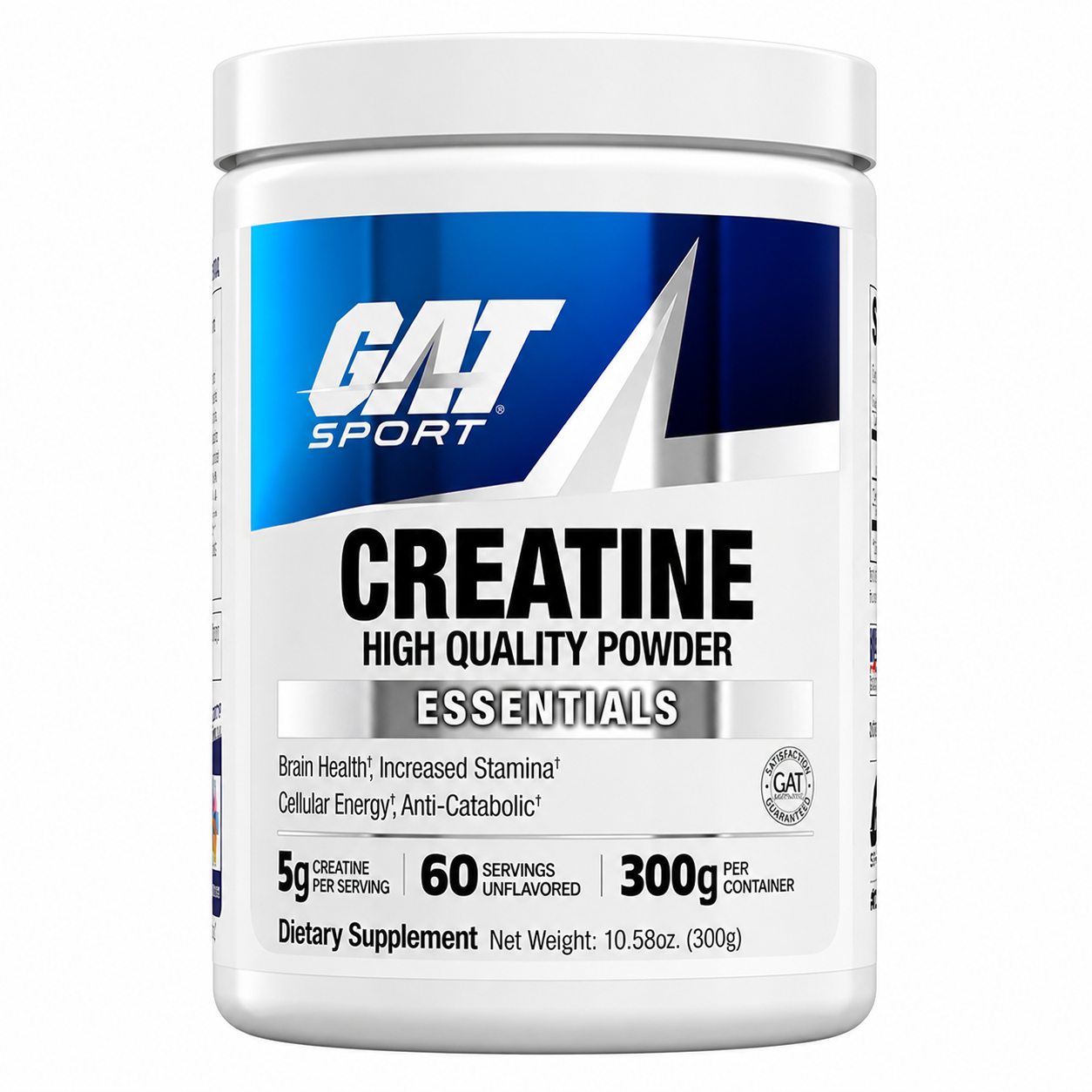 Creatina Monohidratada High Quality Powder 300g Gat Sports