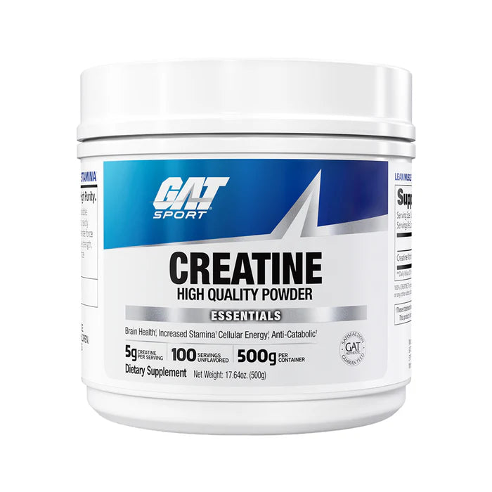Creatina Monohidratada High Quality Powder 500g Gat Sports