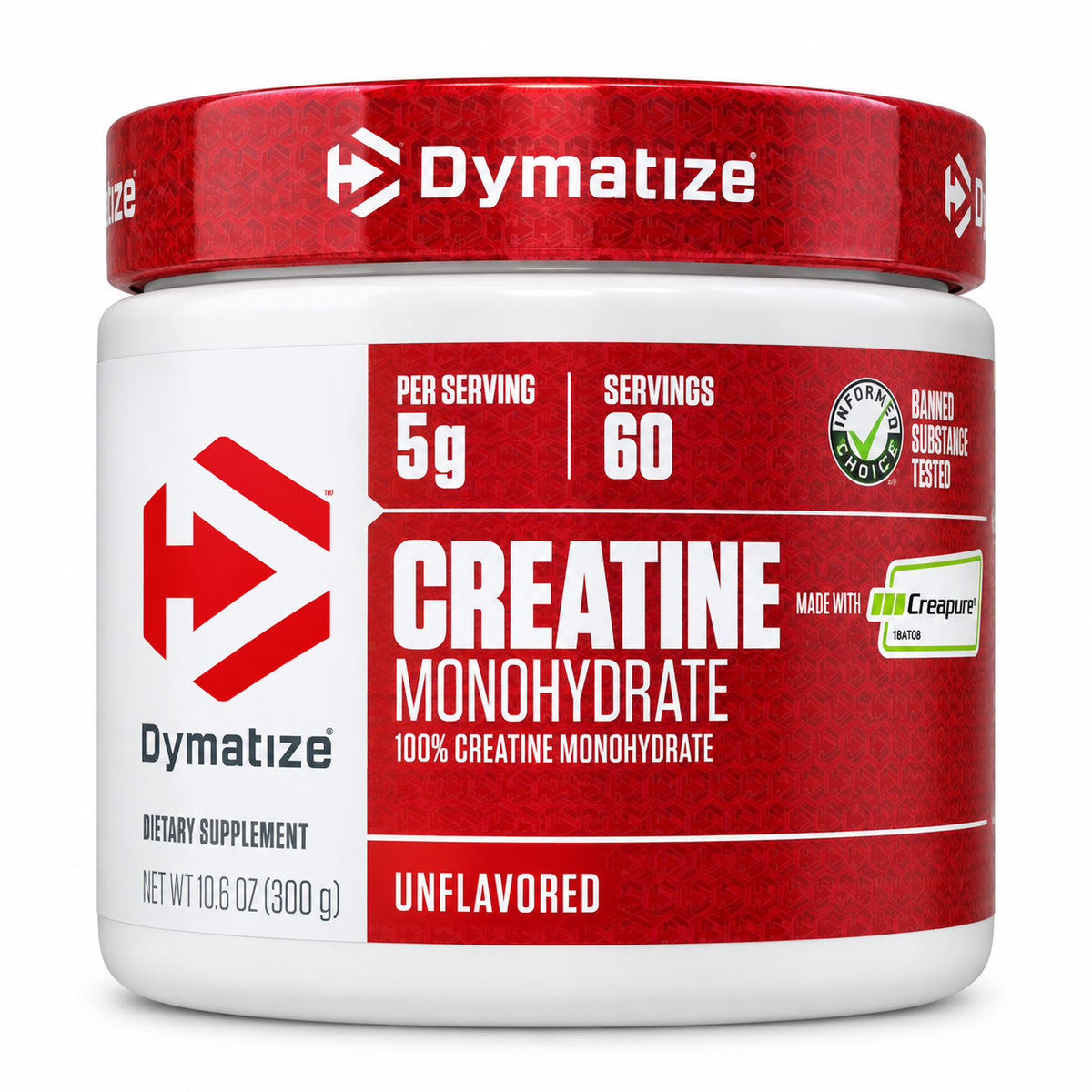 Creatina Dymatize Creatine Monohydrate Creapure 300g Dymatize
