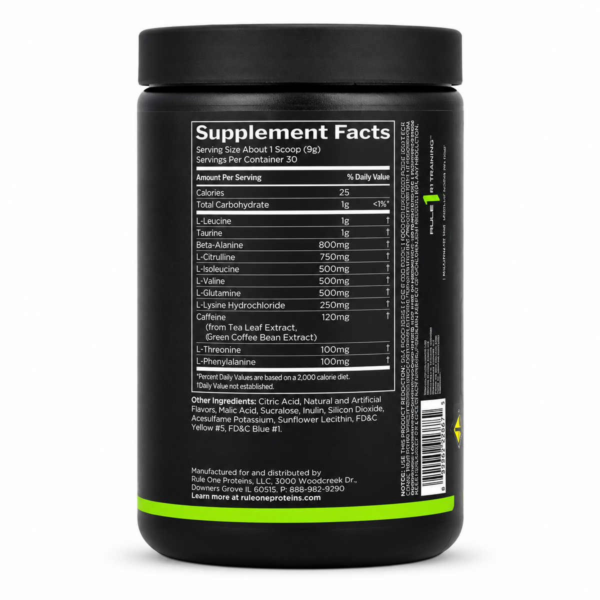 Aminoácido Energized Amino Sour Candy Rule 1 30 Servings