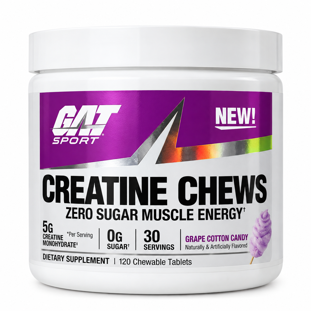 Creatina Chews 120 Tabletes GAT Sport