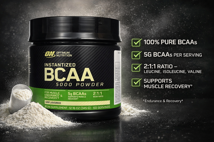 BCAA 5000 Powder Sem Sabor 345g Optimum Nutrition