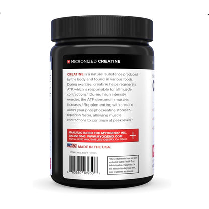 Creatine Monohydrate Micronized 100% Pura Myogenix