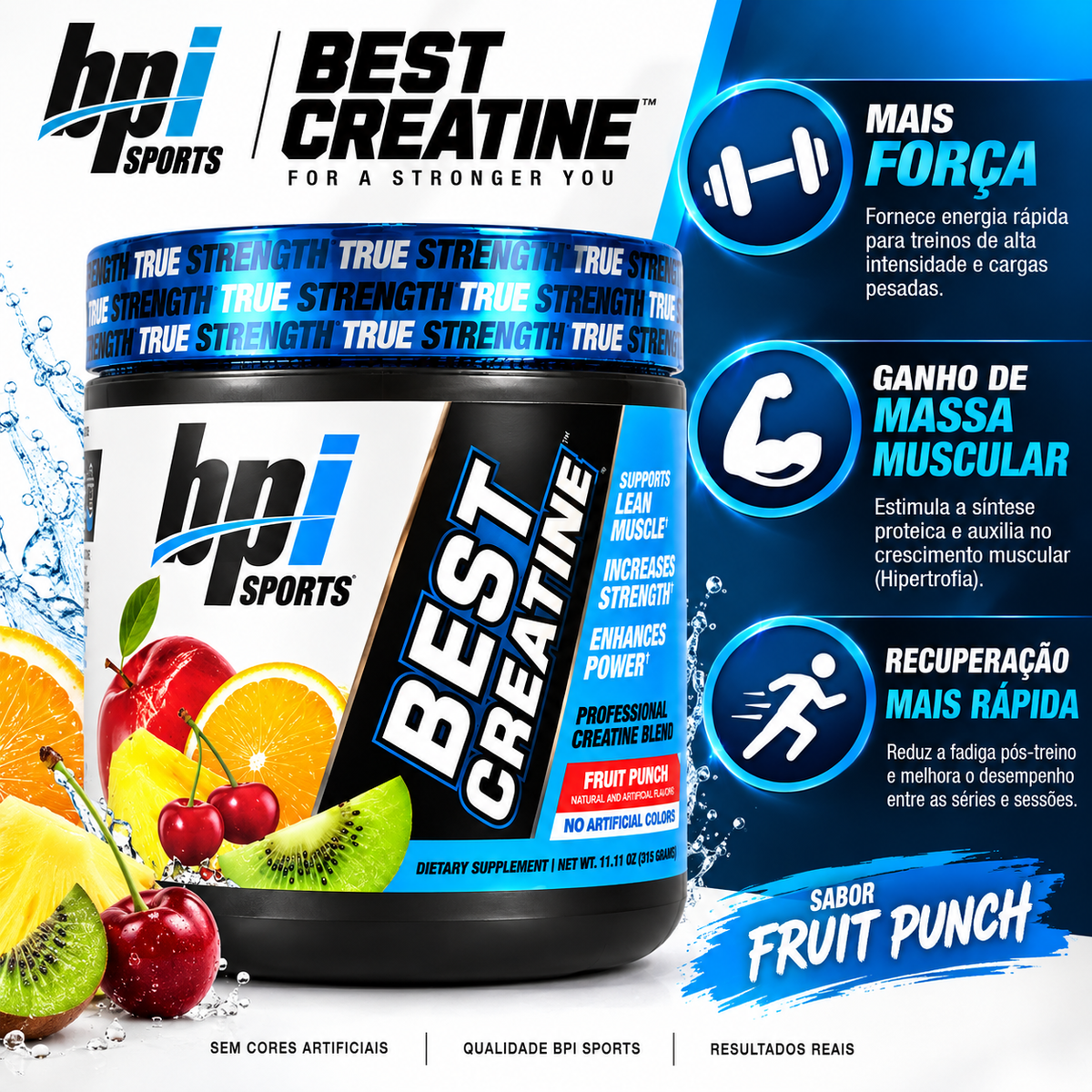 Creatina Monohidratada Best Creatine 300g 50 Servings BPI