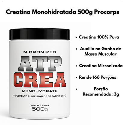 Creatina Micronizada Monohidratada 500g Procorps