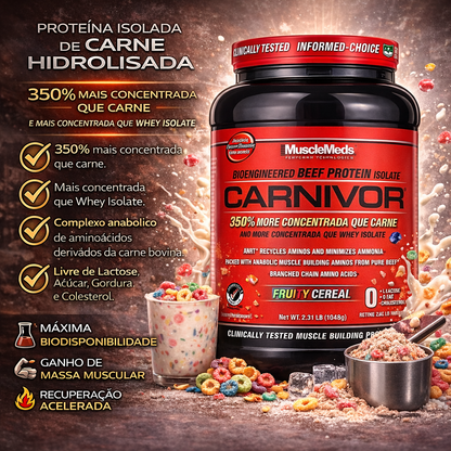 Proteína Isolada Bovina Carnivor 1736g Cereal MuscleMeds