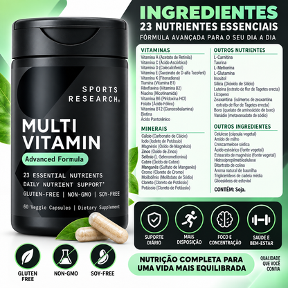 Multivitamin Advanced Formula 60 Cápsulas Sports Research