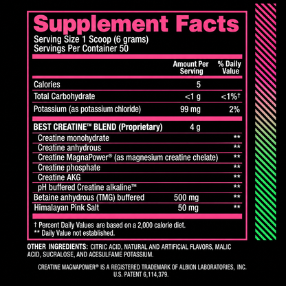 Creatina Monohidratada Best Creatine 300g 50 Servings BPI