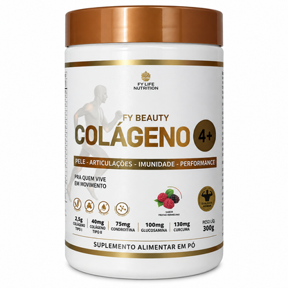 Colágeno FY Beauty 4+ Frutas Vermelhas 300g FY Life