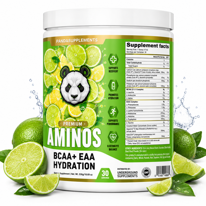 Aminoácido Premium Aminos BCAA + EAA Hydration Panda Supplements