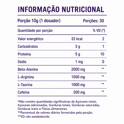 Pré Treino Pump 300g Frutas Vermelhas Mith