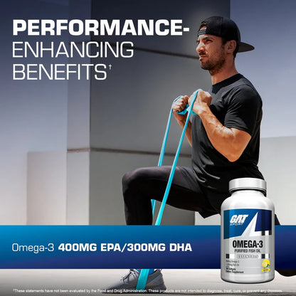 Ômega 3 Purified Fish Oil Essentials 800mg 90 SoftGels Gat