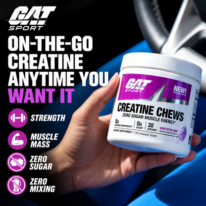 Creatina Chews 120 Tabletes GAT Sport