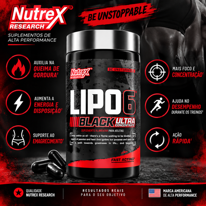 Termogênico Lipo 6 Black Ultra Concentrate Nutrex Research