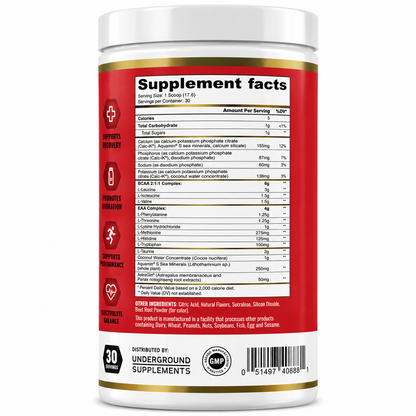Aminoácido Premium Aminos BCAA + EAA Hydration Panda Supplements