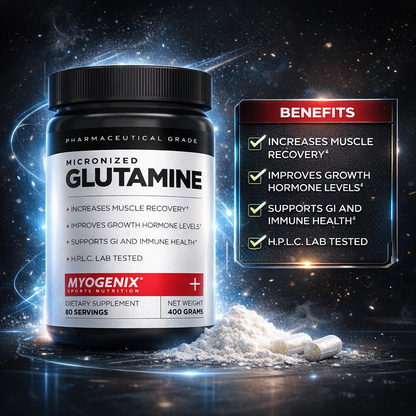 Glutamina Pura Micronizada 400g Myogenix