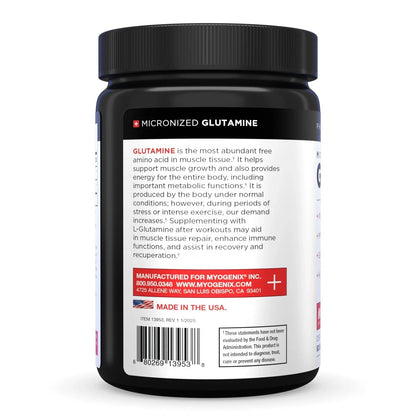 Glutamina Pura Micronizada 400g Myogenix