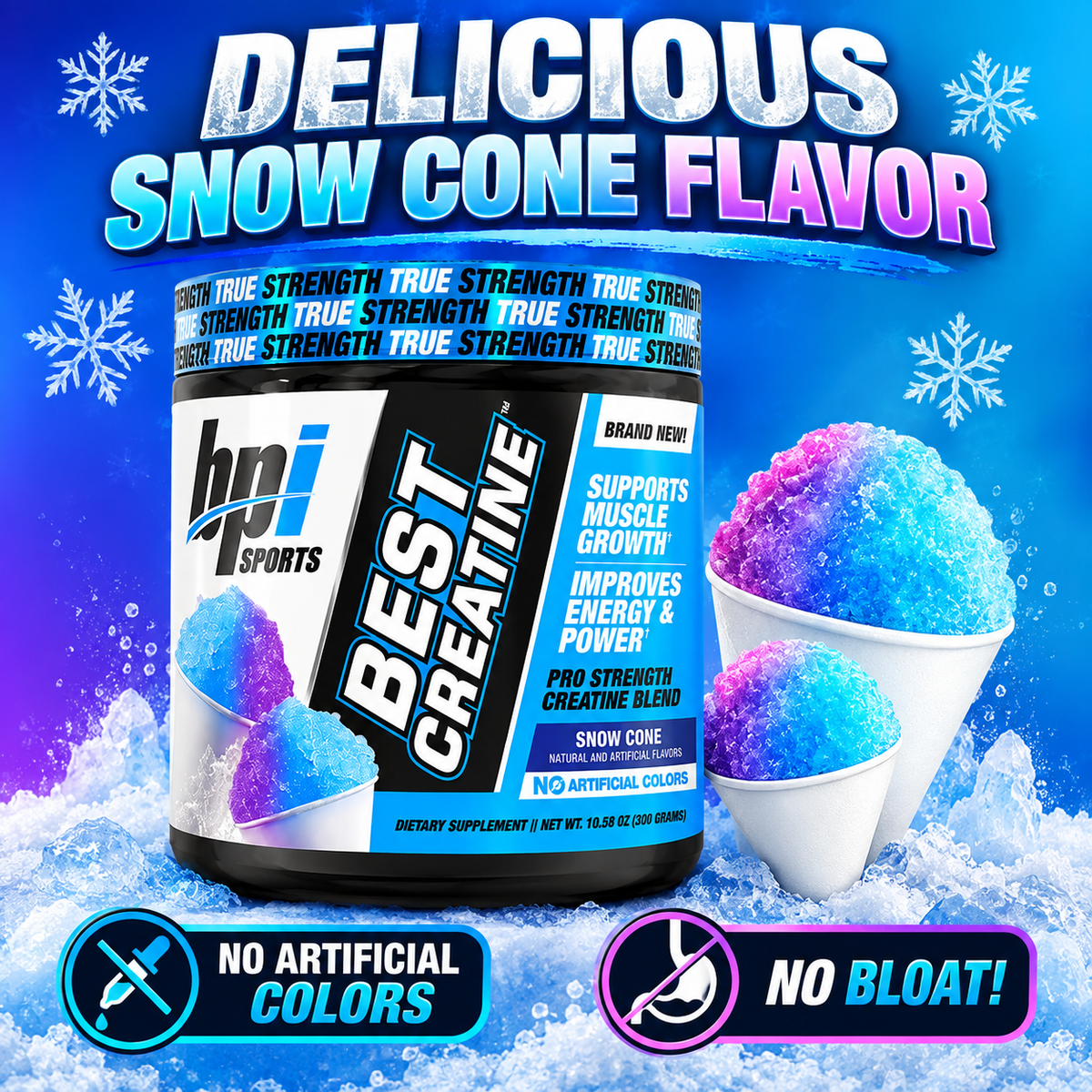 Creatina Monohidratada Best Creatine 300g 50 Servings BPI