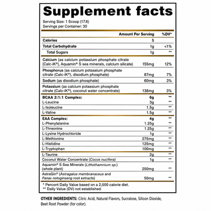 Aminoácido Premium Aminos BCAA + EAA Hydration Panda Supplements
