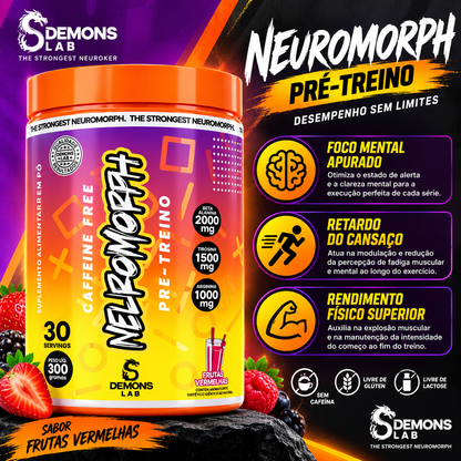 Neuromorph Pré-Treino Sem Cafeín 300g Demons Lab