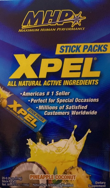 Xpell Stick Packs 178g 20 Saches Abacaxi Com Coco - MHP