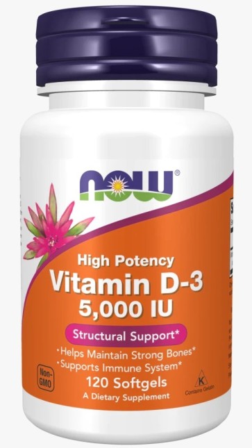 Vitamina D-3 5000 UI 120caps - Now