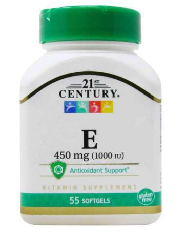 Vitamina E - 450mg (1000 UI) 55caps - Century